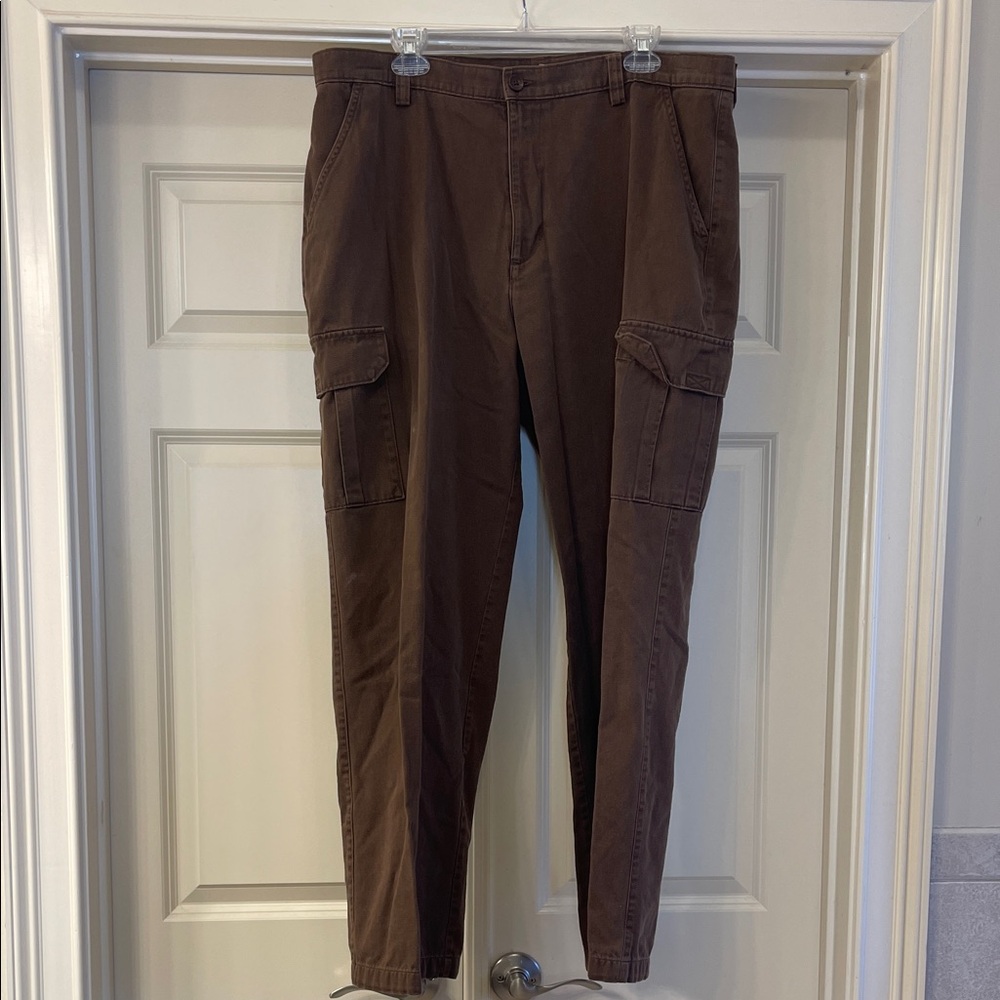 Chaps Men's Brown Cargo khaki Pants